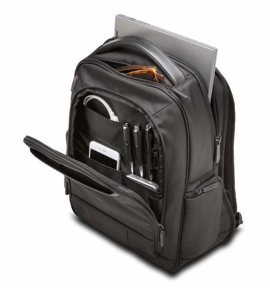 Kensington Contour 2.0 Slim Executive Laptop Backpack 14 Black