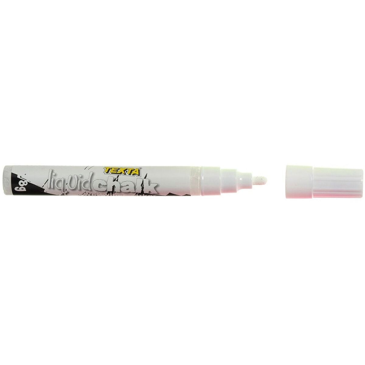 Texta Liquid Chalk Marker Wet Wipe Bullet 4.5Mm Nib White