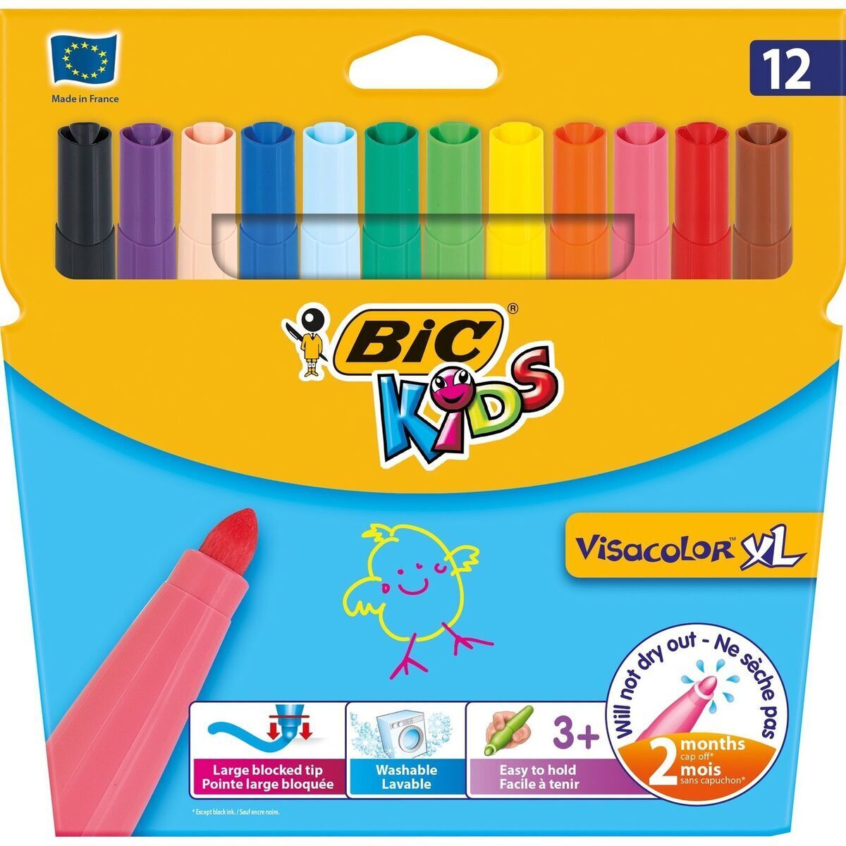 New Bic KIDS Coloring Kit, 48 count, NIB