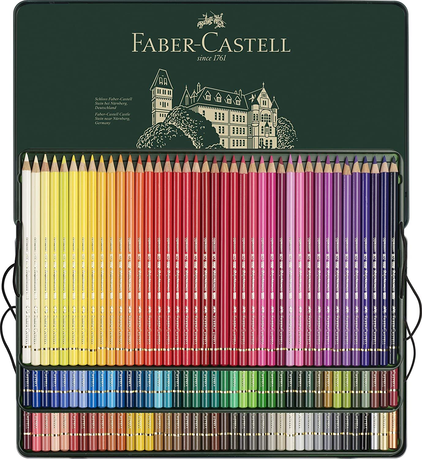 FaberCastell Colour Pencils Polychromos 120 Set In Tin Case