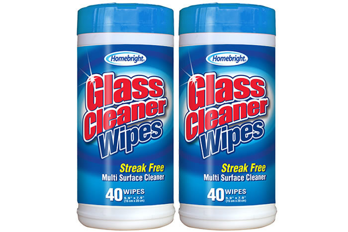 Sprayway Glass Cleaner Wipes, 20 count