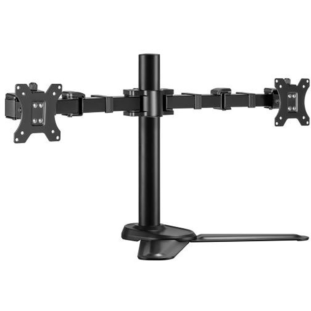 freestanding dual monitor mount