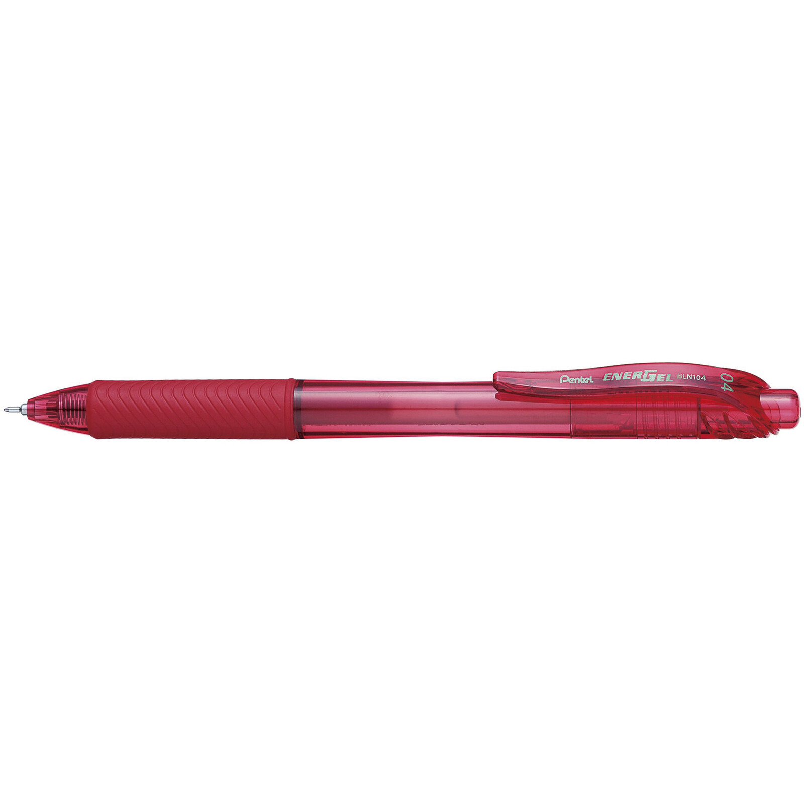 Pentel Energel BLN104 Gel Pen 0.4mm Tip Red Box of 12 BOX