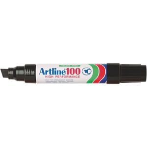 Artline 100 Permanent Marker Large 7.5 -12mm Chisel Nib Black