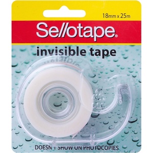 Sellotape Invisible Matt On-Hand Tape Dispenser Refill Rolls 18mm x 15m 2  Pack