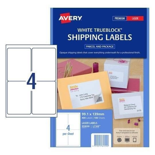 |printing labels|OFFICE CHOICE LASER LABELS Inkjet/Copier 4/Sht 99.1x139